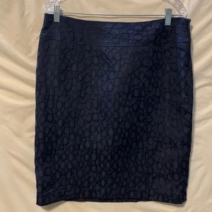 Dana Buchman Navy Textured Pencil Skirt size 16